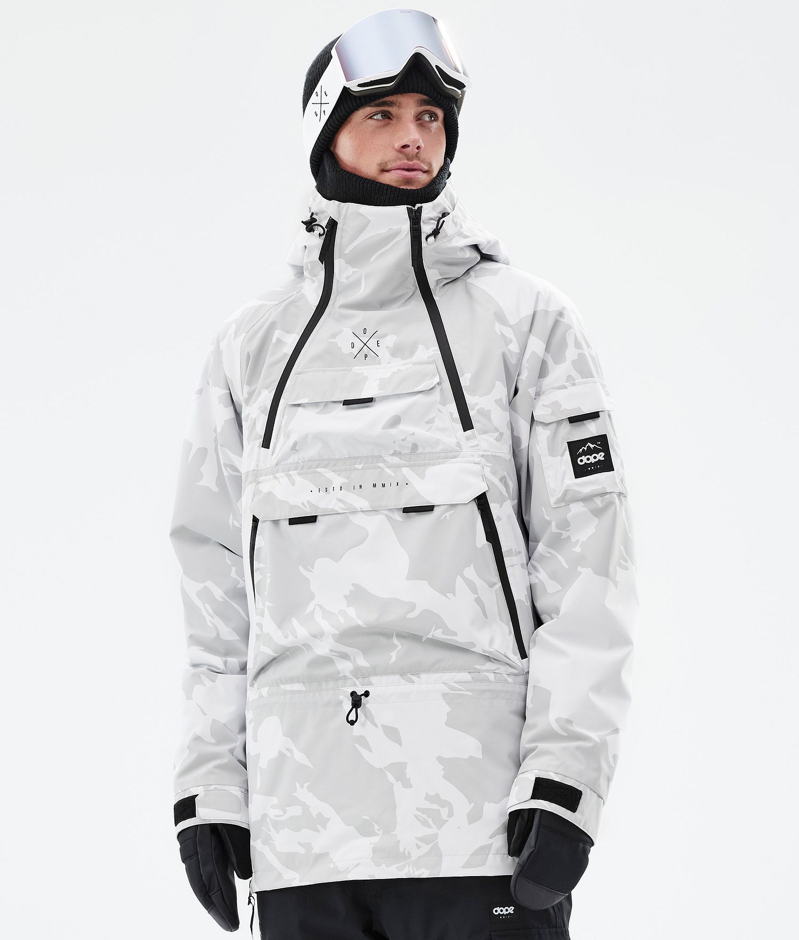 Akin Snowboard jas Heren Grey Camo Renewed, Afbeelding 1 van 8