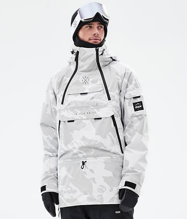 Akin Snowboard Jacket Men Grey Camo Renewed
