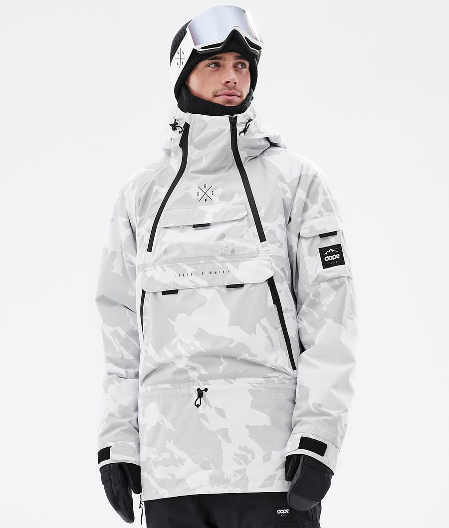 Dope Akin Snowboard Jacket Grey Camo