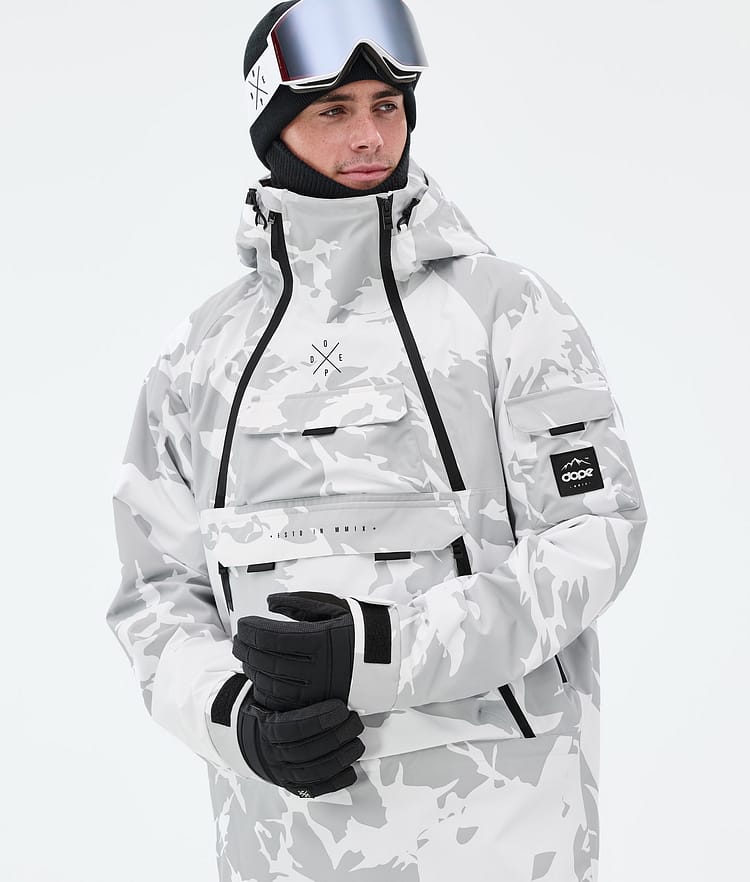 Akin Ski Jacket Men Grey Camo, Image 2 of 10