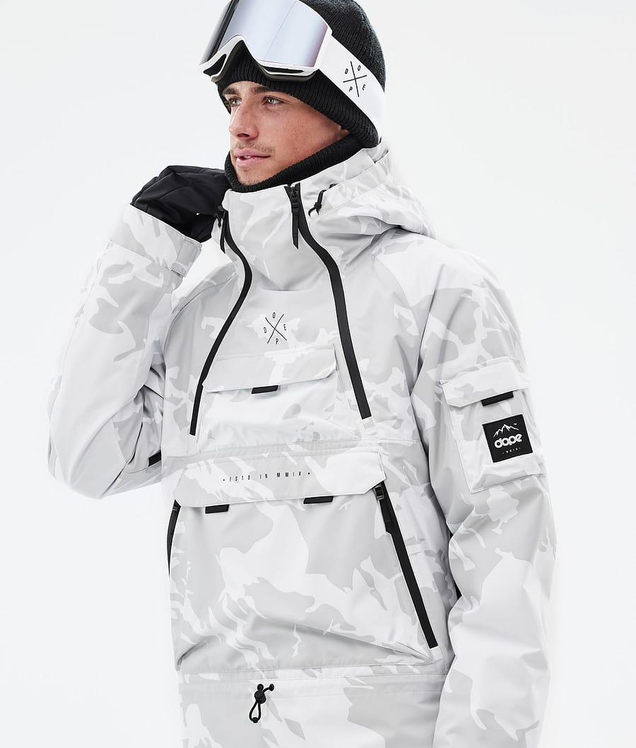 Akin Snowboard Jacket Men Grey Camo