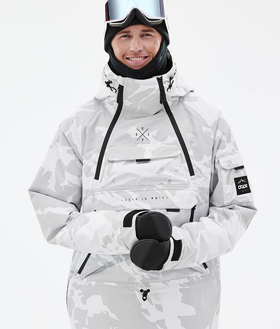 Akin Snowboard Jacket Men Grey Camo