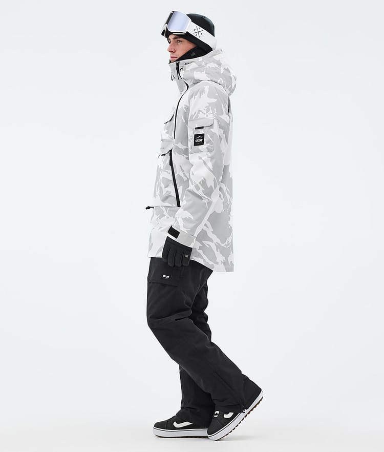 Akin Snowboard Jacket Men Grey Camo, Image 4 of 10