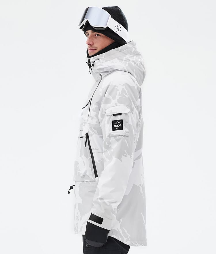 Akin Snowboard Jacket Men Grey Camo Renewed, Image 6 of 8