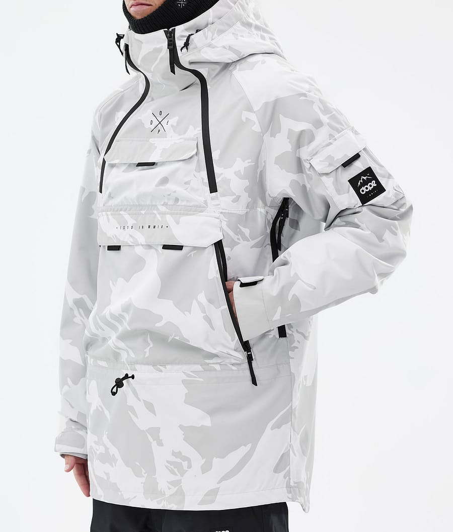 Akin Snowboard Jacket Men Grey Camo