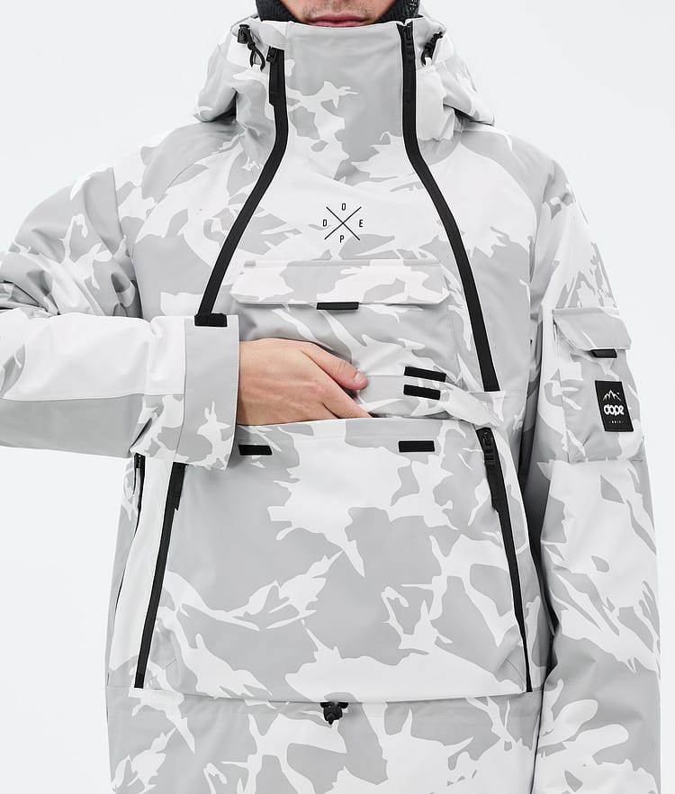 Akin Ski Jacket Men Grey Camo, Image 9 of 10