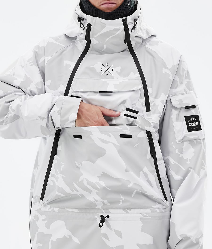 Akin Snowboard Jacket Men Grey Camo