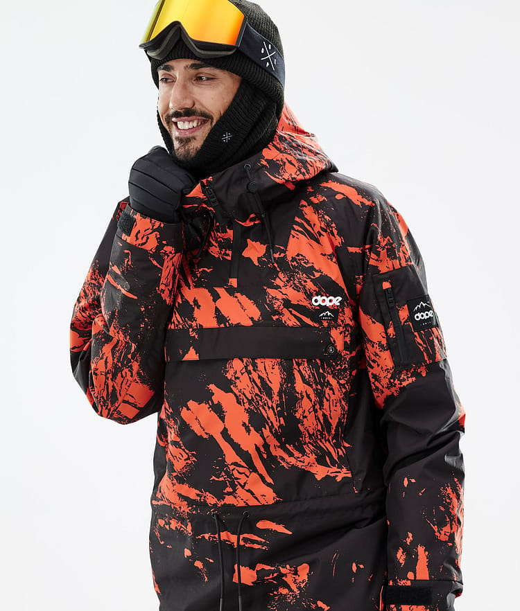 Annok Veste de Ski Homme Paint Orange, Image 2 sur 9