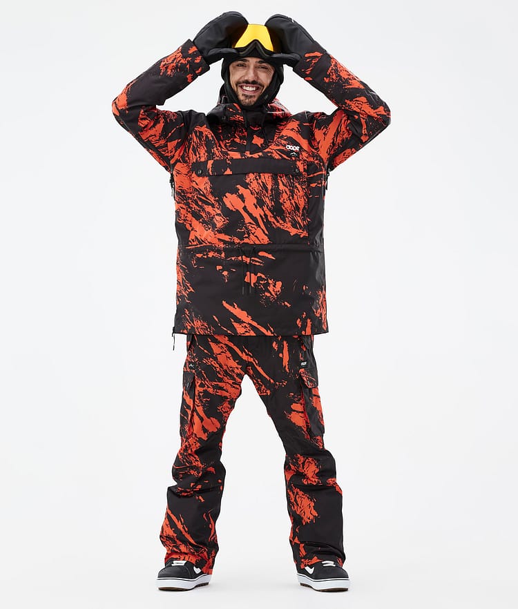 Annok Snowboard jas Heren Paint Orange