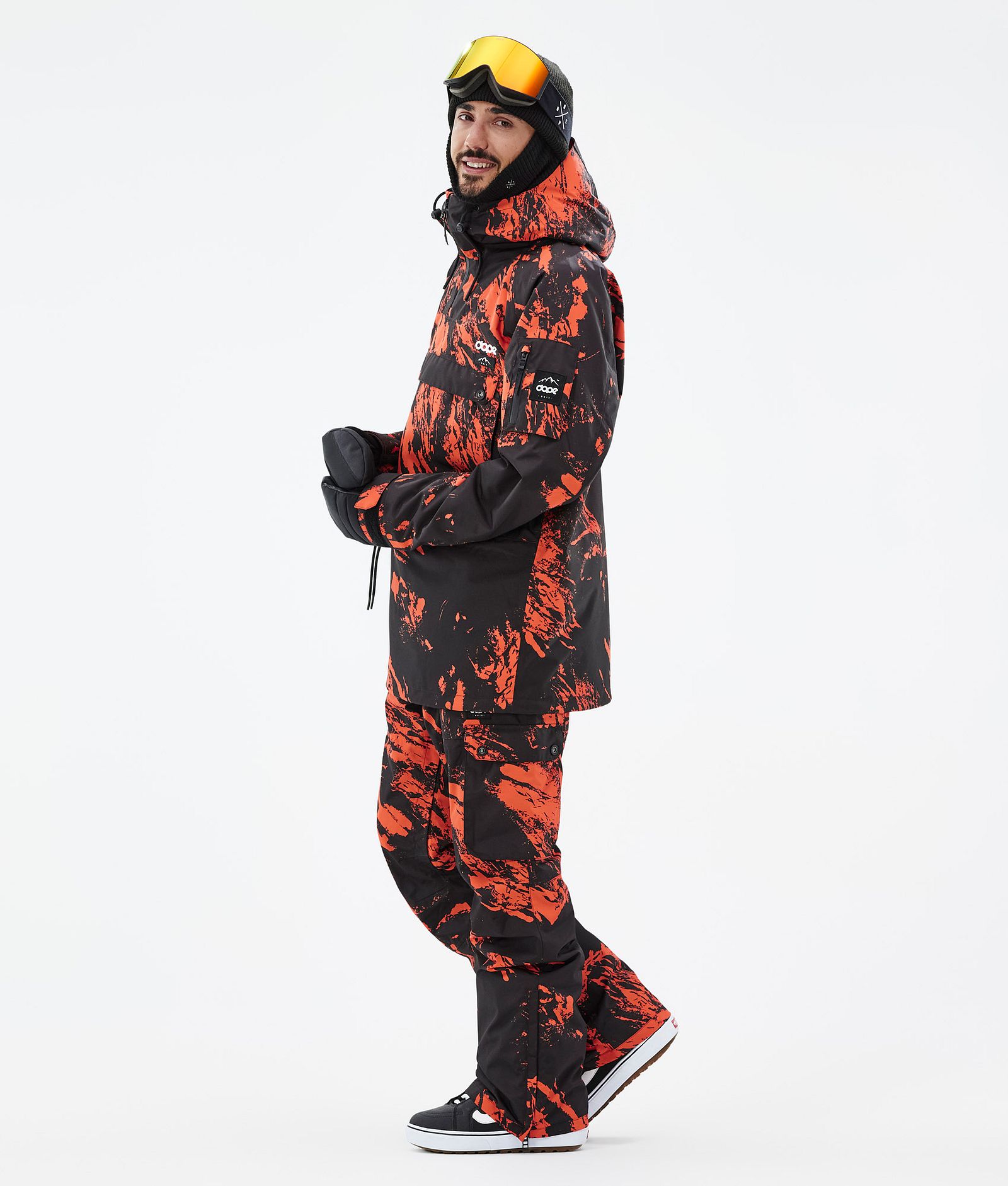 Annok Snowboardjacke Herren Paint Orange, Bild 4 von 9