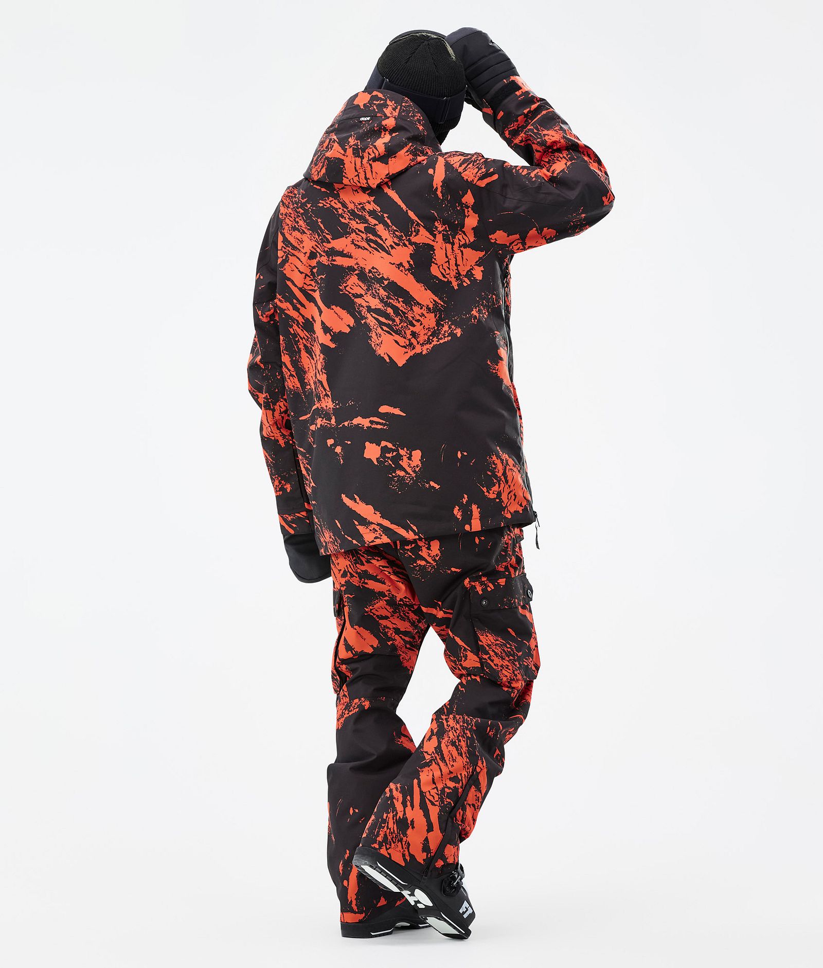 Annok Veste de Ski Homme Paint Orange, Image 5 sur 9