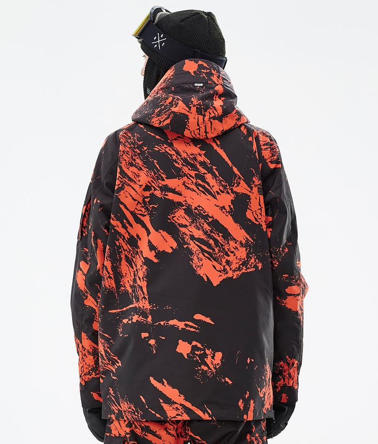 Annok Snowboardjacke Herren Paint Orange