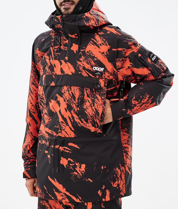 Annok Veste de Ski Homme Paint Orange