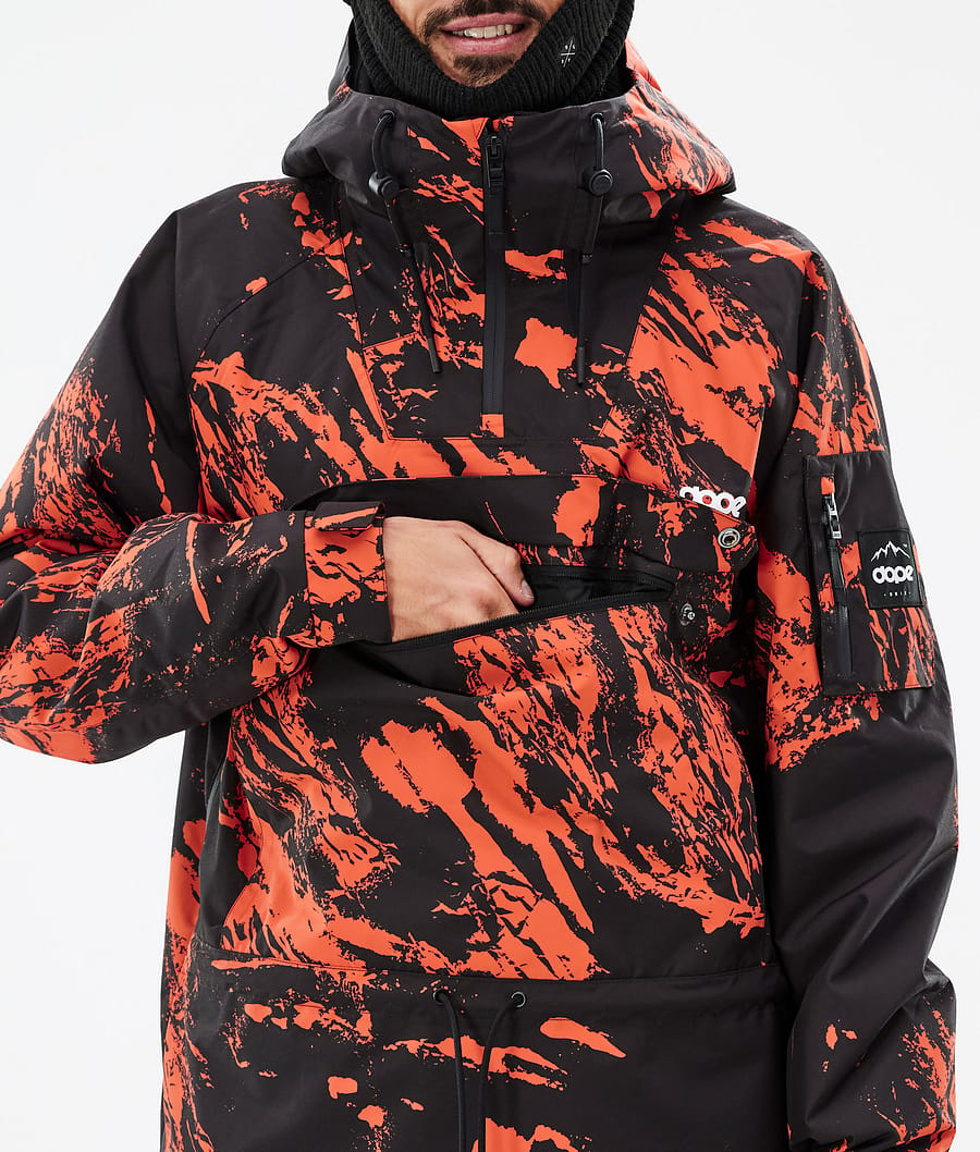 Annok Snowboard Jacket Men Paint Orange