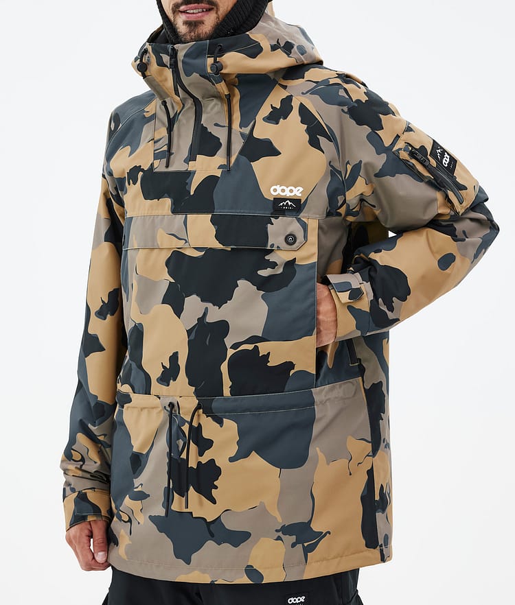 Annok Lyžařská Bunda Pánské Walnut Camo