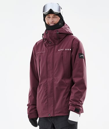 Ranger Bunda na Snowboard Pánské Burgundy