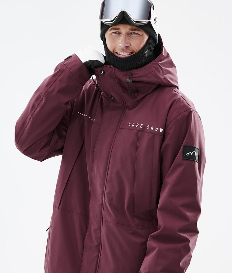 Ranger Veste de Ski Homme Burgundy