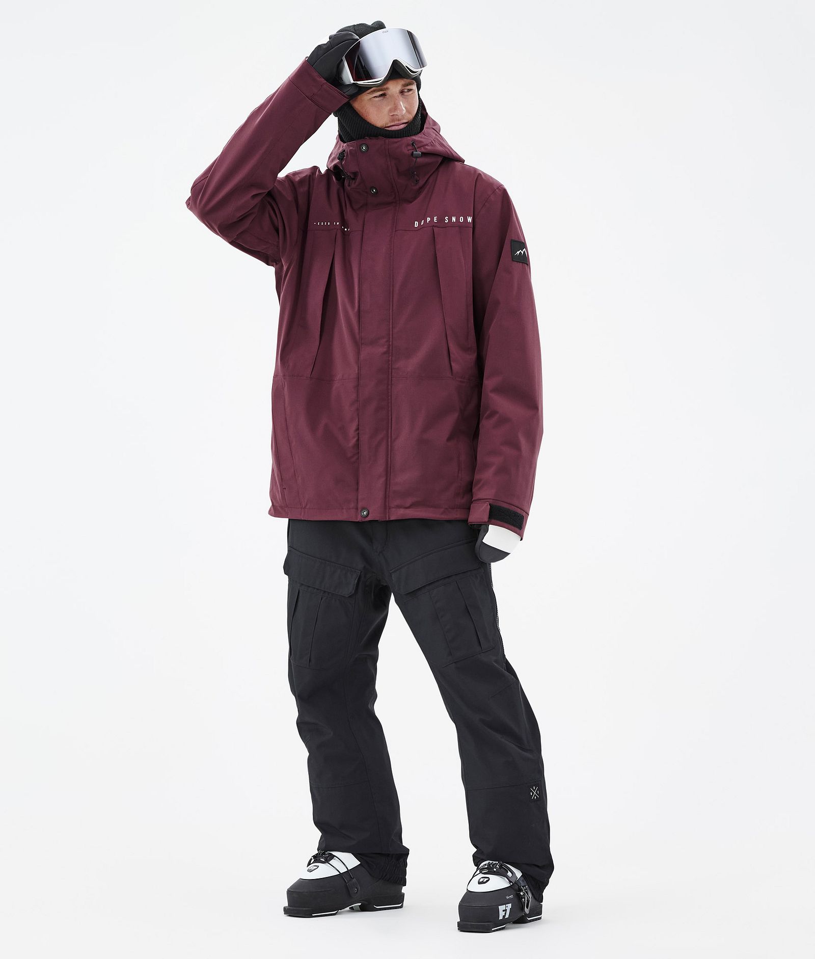 Ranger Veste de Ski Homme Burgundy, Image 3 sur 10