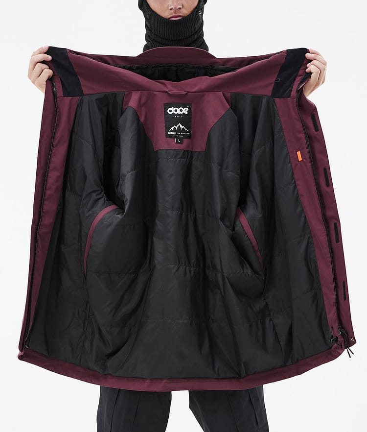 Ranger Bunda na Snowboard Pánské Burgundy, Obrázek 10 z 10