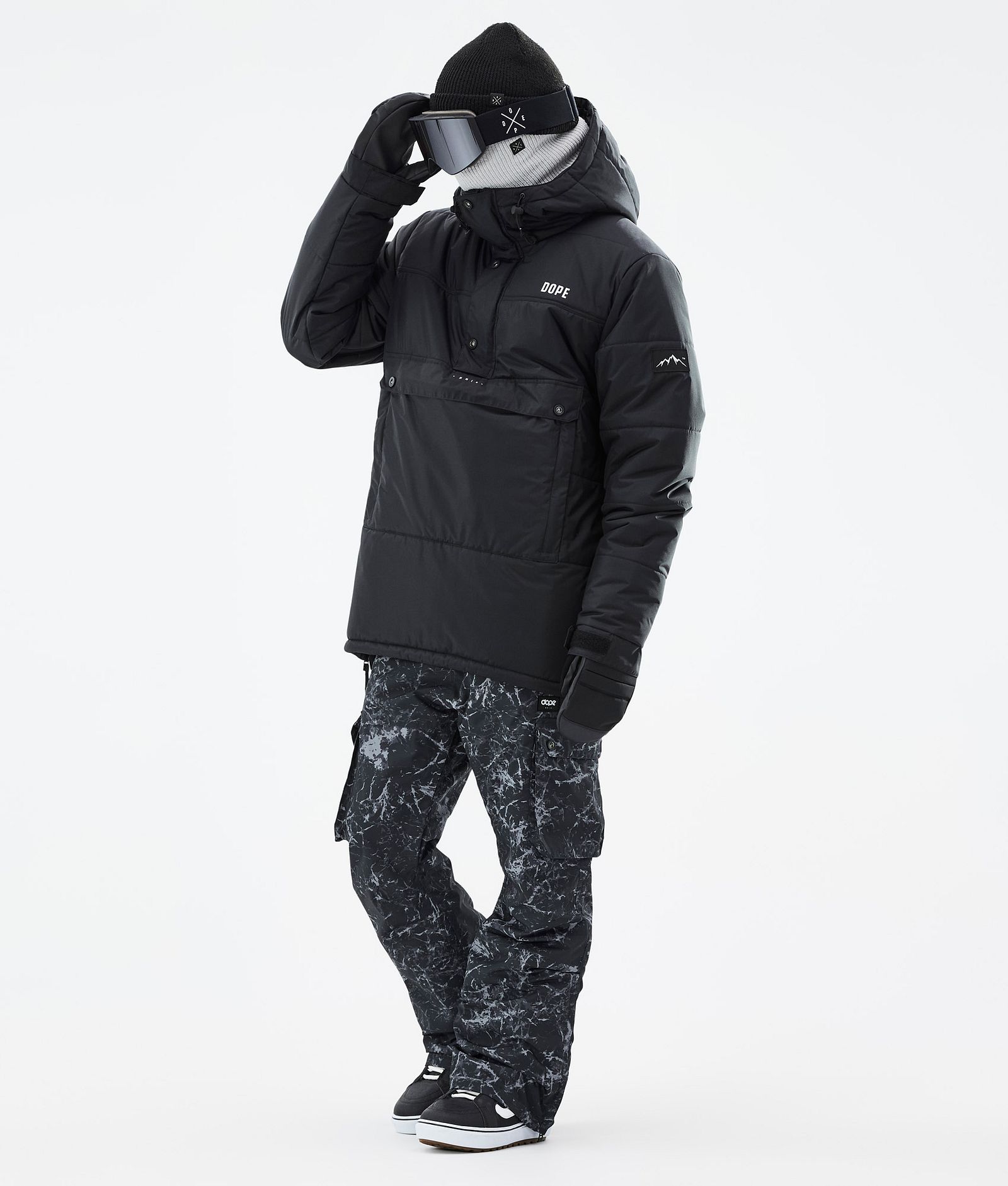 Puffer Bunda na Snowboard Pánské Black, Obrázek 3 z 9