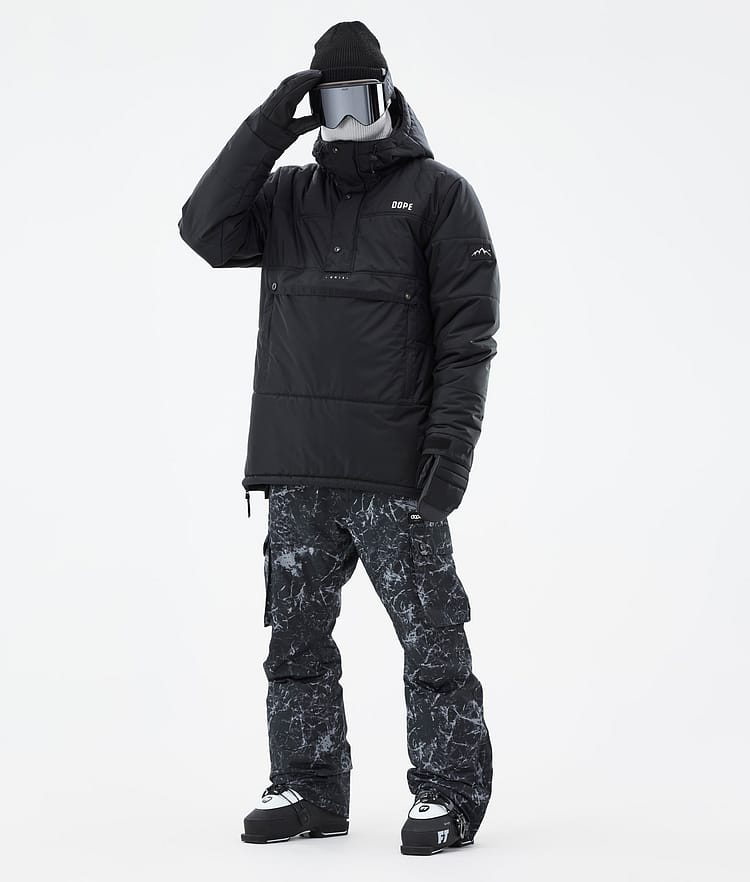 Puffer Ski Jacket Men Black