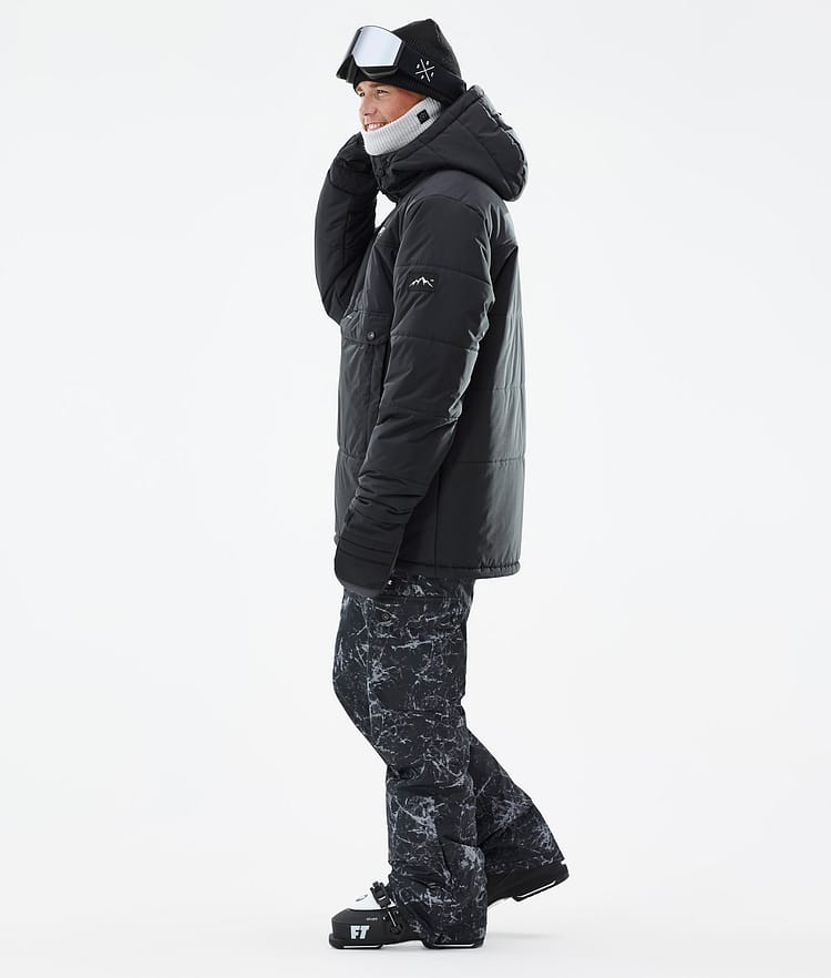Puffer Lyžařská Bunda Pánské Black, Obrázek 4 z 9