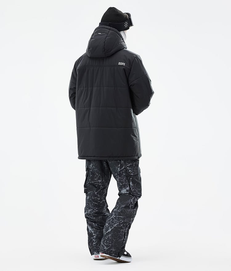 Puffer Veste Snowboard Homme Black, Image 5 sur 9