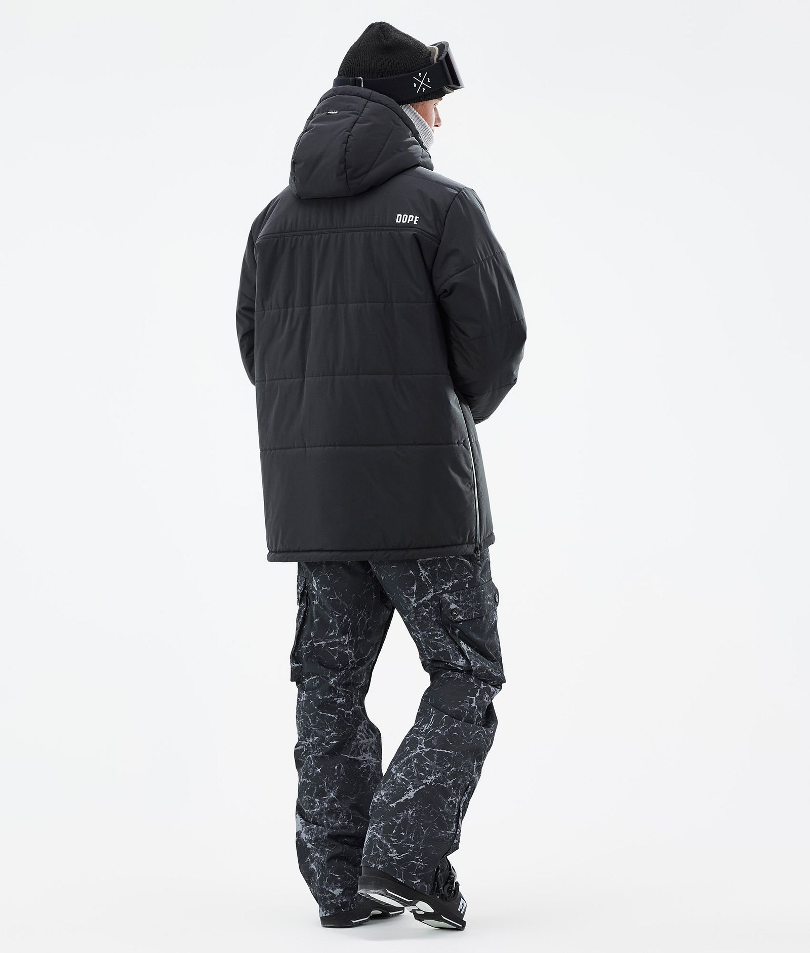 Puffer Lyžařská Bunda Pánské Black, Obrázek 5 z 9