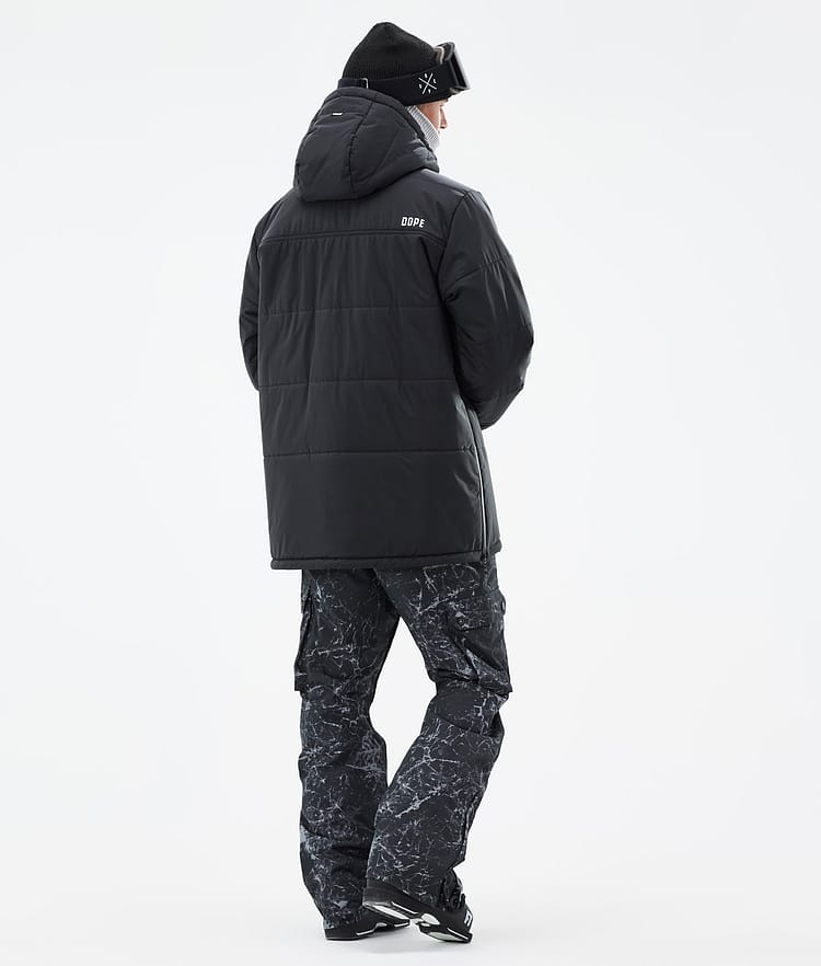 Puffer Ski Jacket Men Black