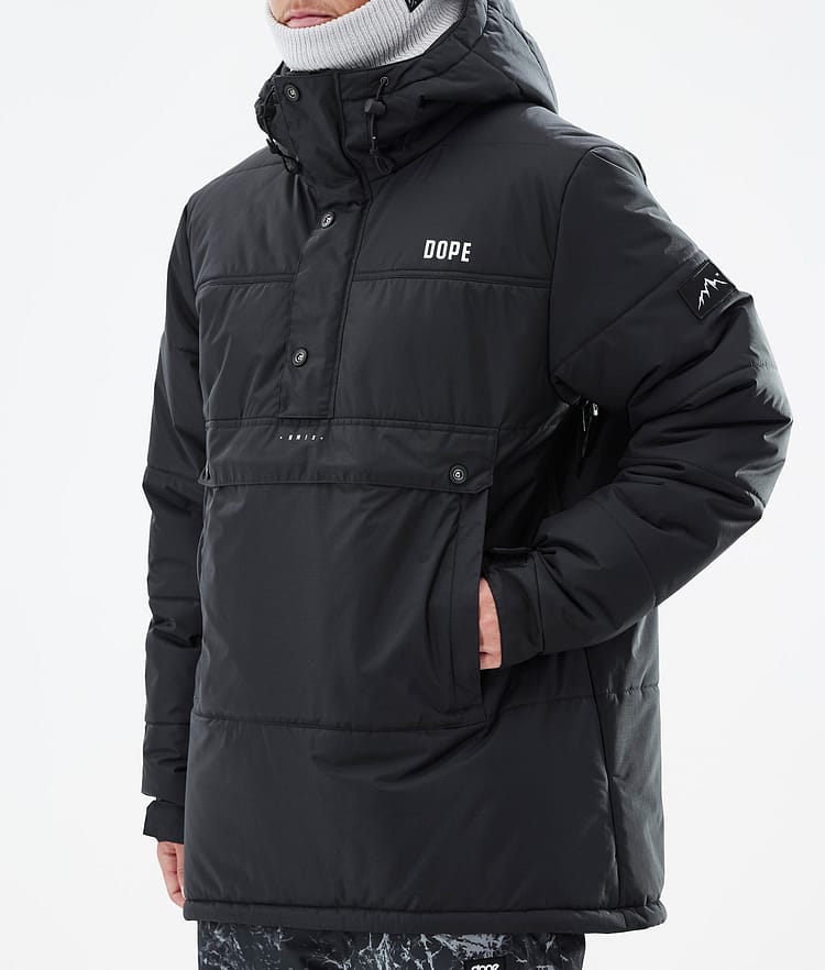 Puffer Ski Jacket Men Black