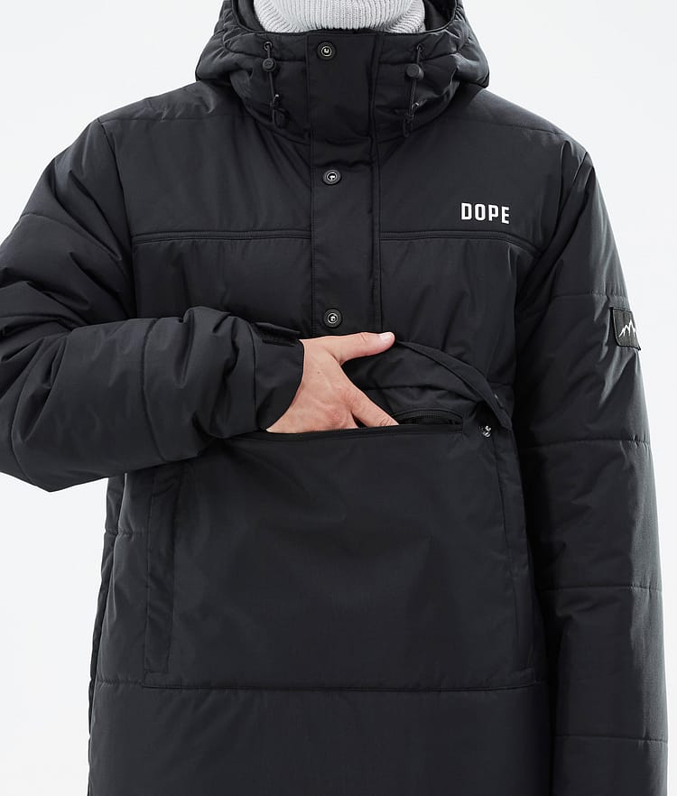 Puffer Ski Jacket Men Black