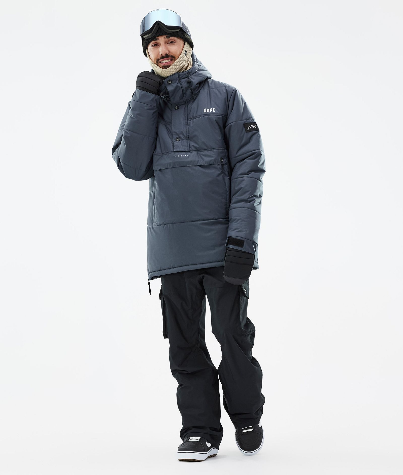 Puffer Kurtka Snowboardowa Mężczyźni Metal Blue, Zdjęcie 3 z 9