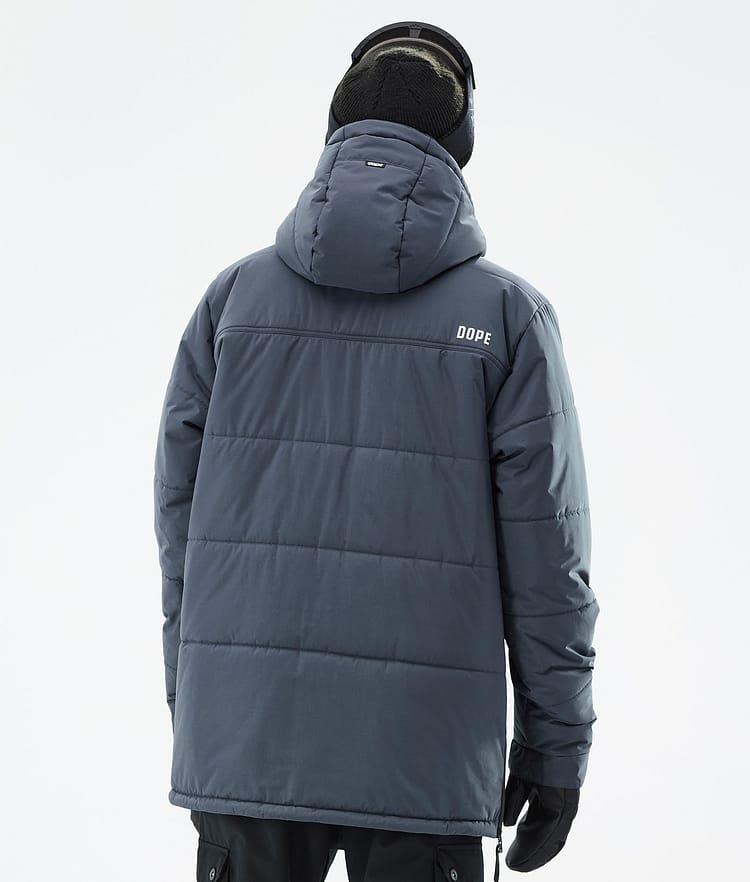 Puffer Skijakke Herre Metal Blue