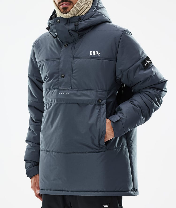 Puffer Snowboardjacka Herr Metal Blue