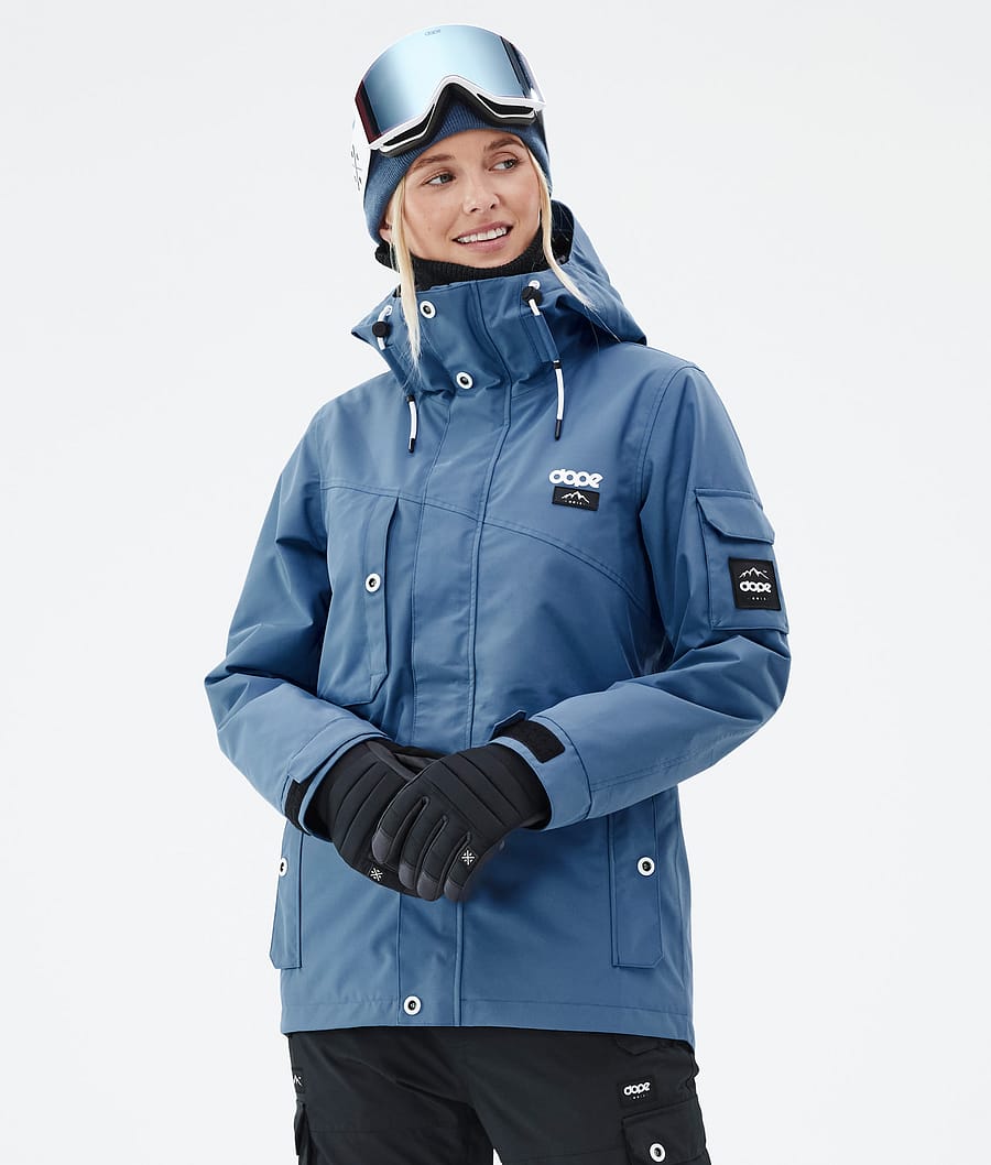 Adept W Giacca Snowboard Donna Blue Steel
