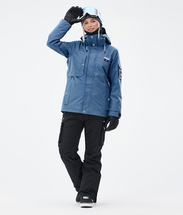Adept W Snowboard Jacket Women Blue Steel