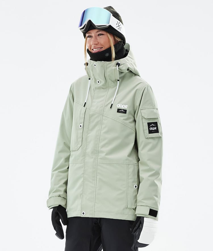 Adept W Snowboardjakke Dame Soft Green