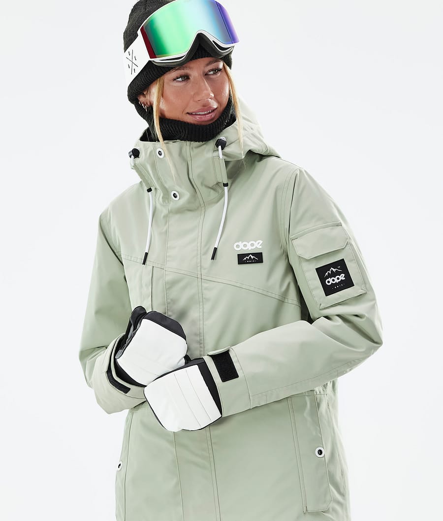 Adept W Snowboard Jacket Women Soft Green