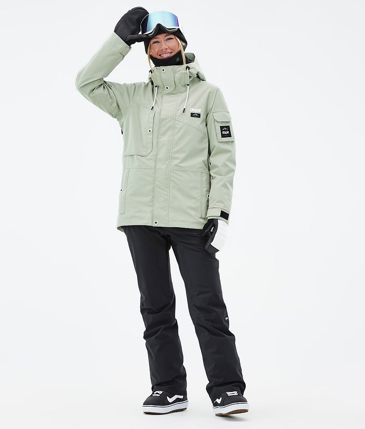 Adept W Giacca Snowboard Donna Soft Green