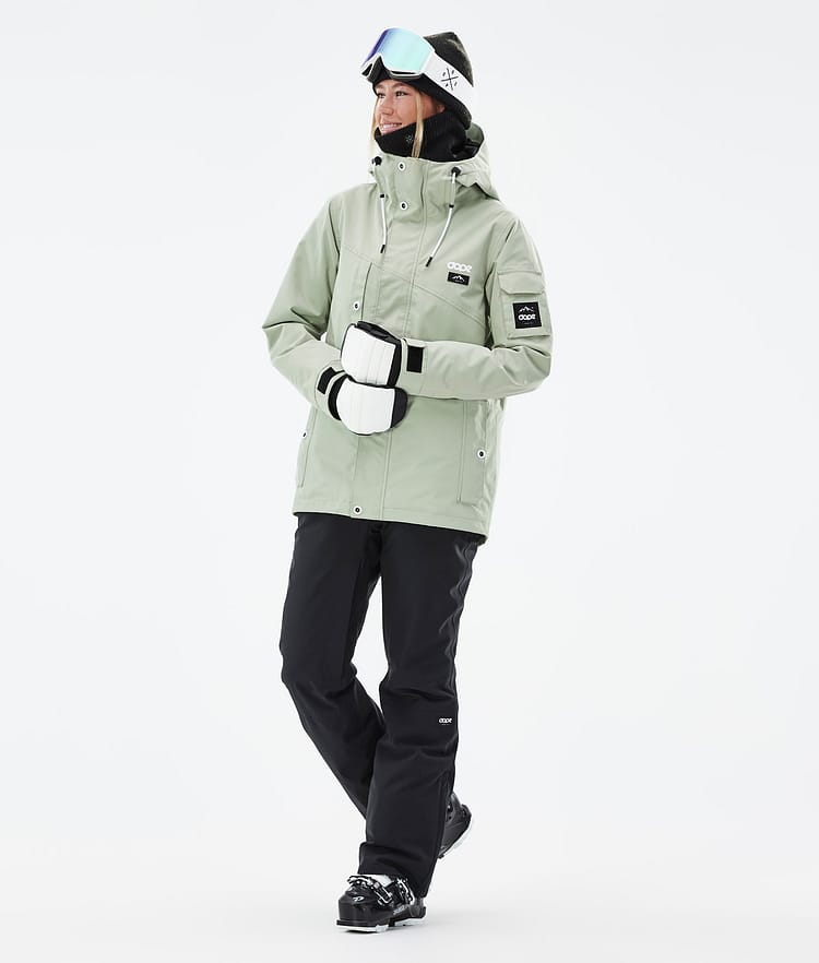 Adept W Manteau Ski Femme Soft Green, Image 3 sur 10