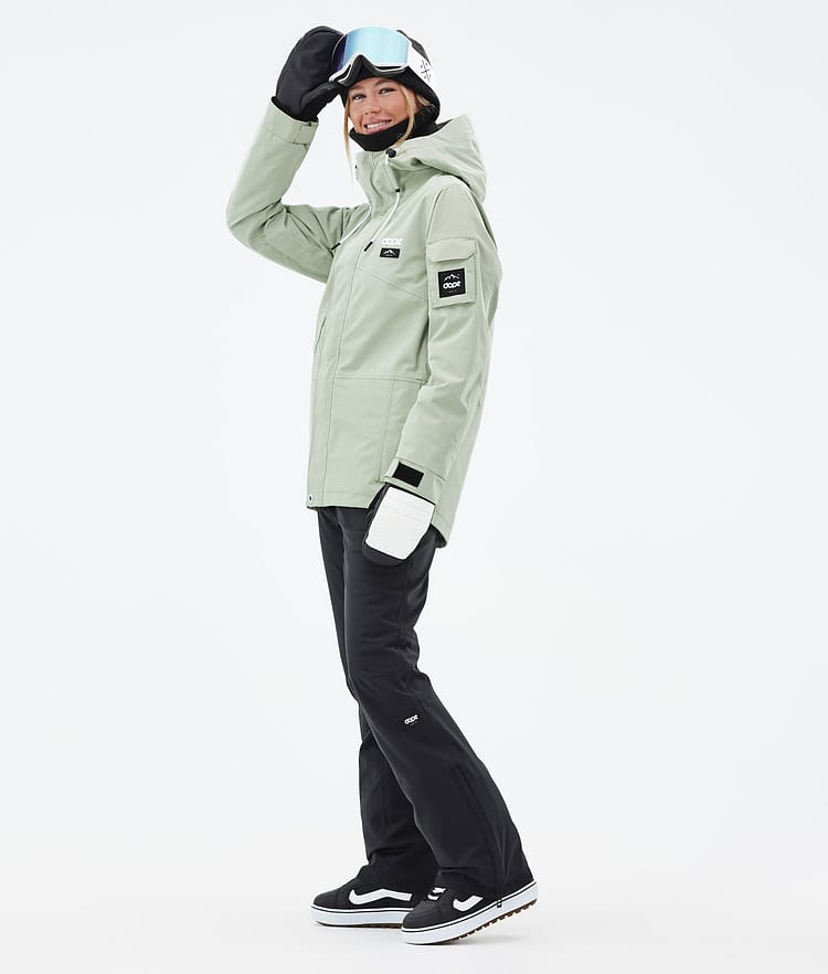 Adept W Snowboardjakke Dame Soft Green