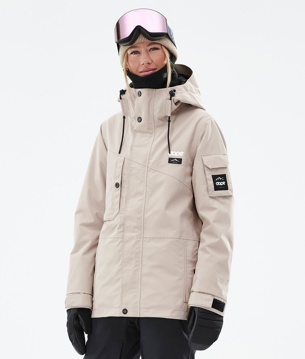 Adept W Snowboard Jacket Women Sand