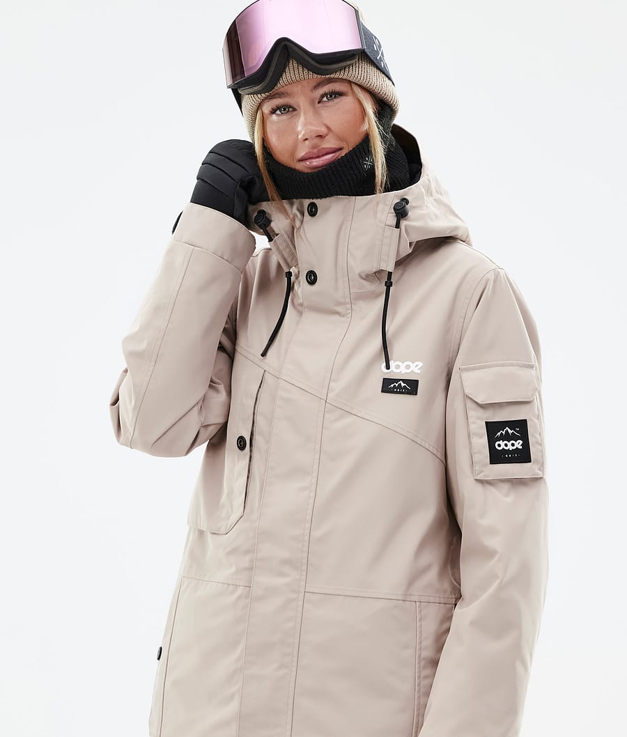 Adept W Snowboard Jacket Women Sand