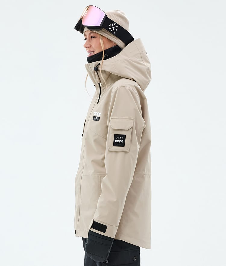 Adept W Snowboard Jacket Women Sand, Image 6 of 10