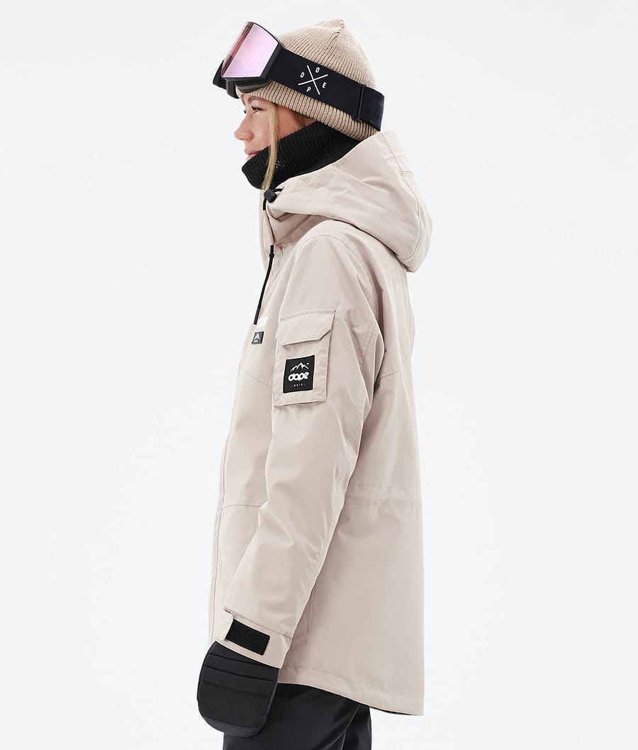 Adept W Snowboard Jacket Women Sand