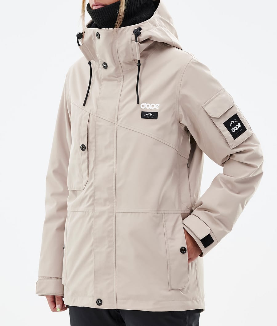 Adept W Snowboard Jacket Women Sand