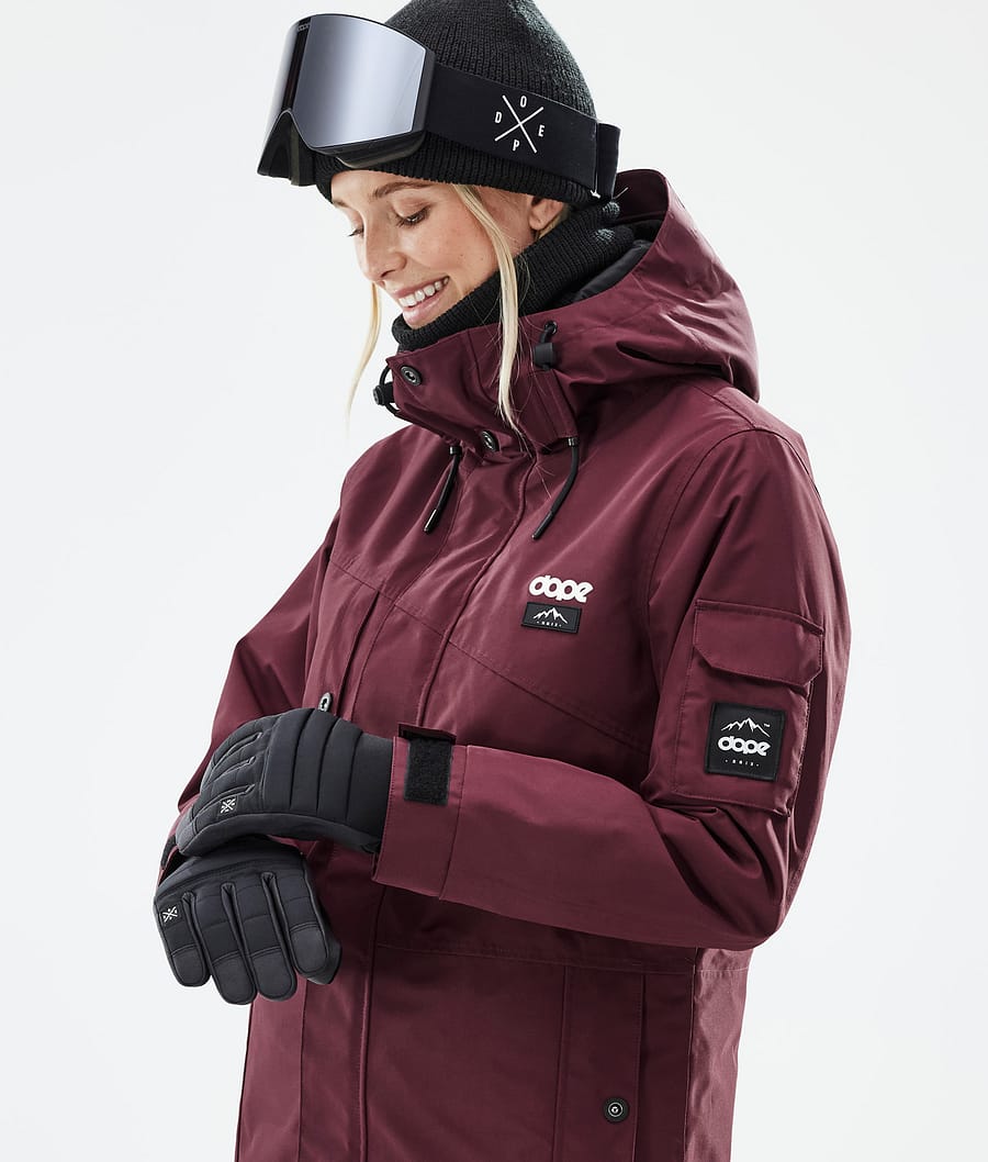 Adept W Snowboard Jacket Women Don Burgundy
