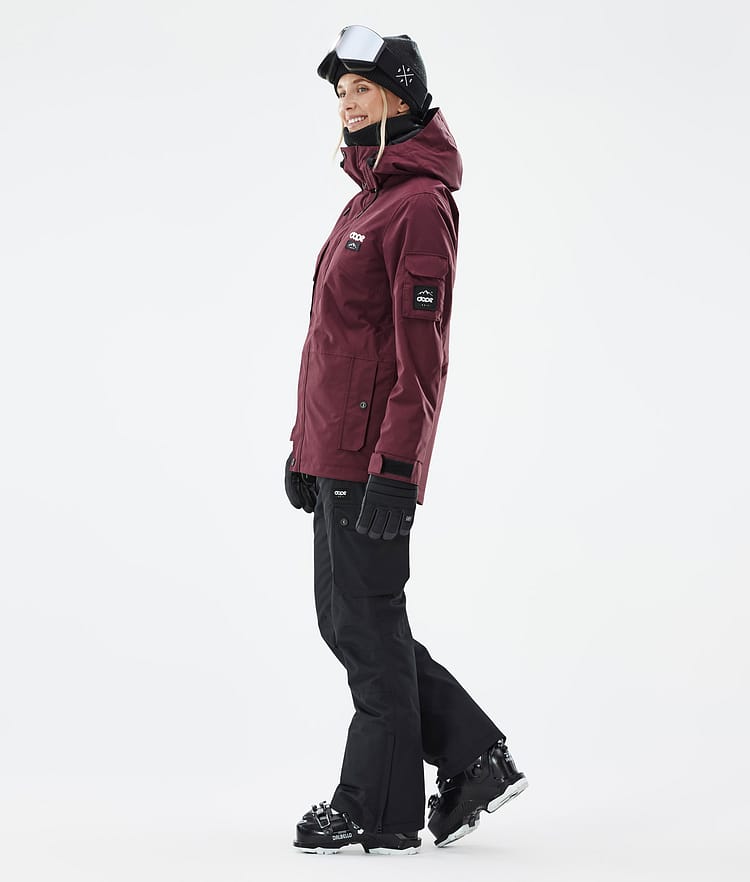 Adept W Ski Jacket Women Don Burgundy, Image 4 of 8