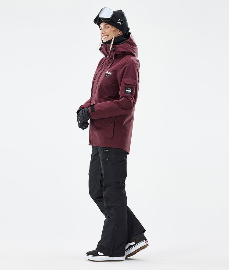Adept W Snowboard Jacket Women Don Burgundy Renewed, Image 4 of 8