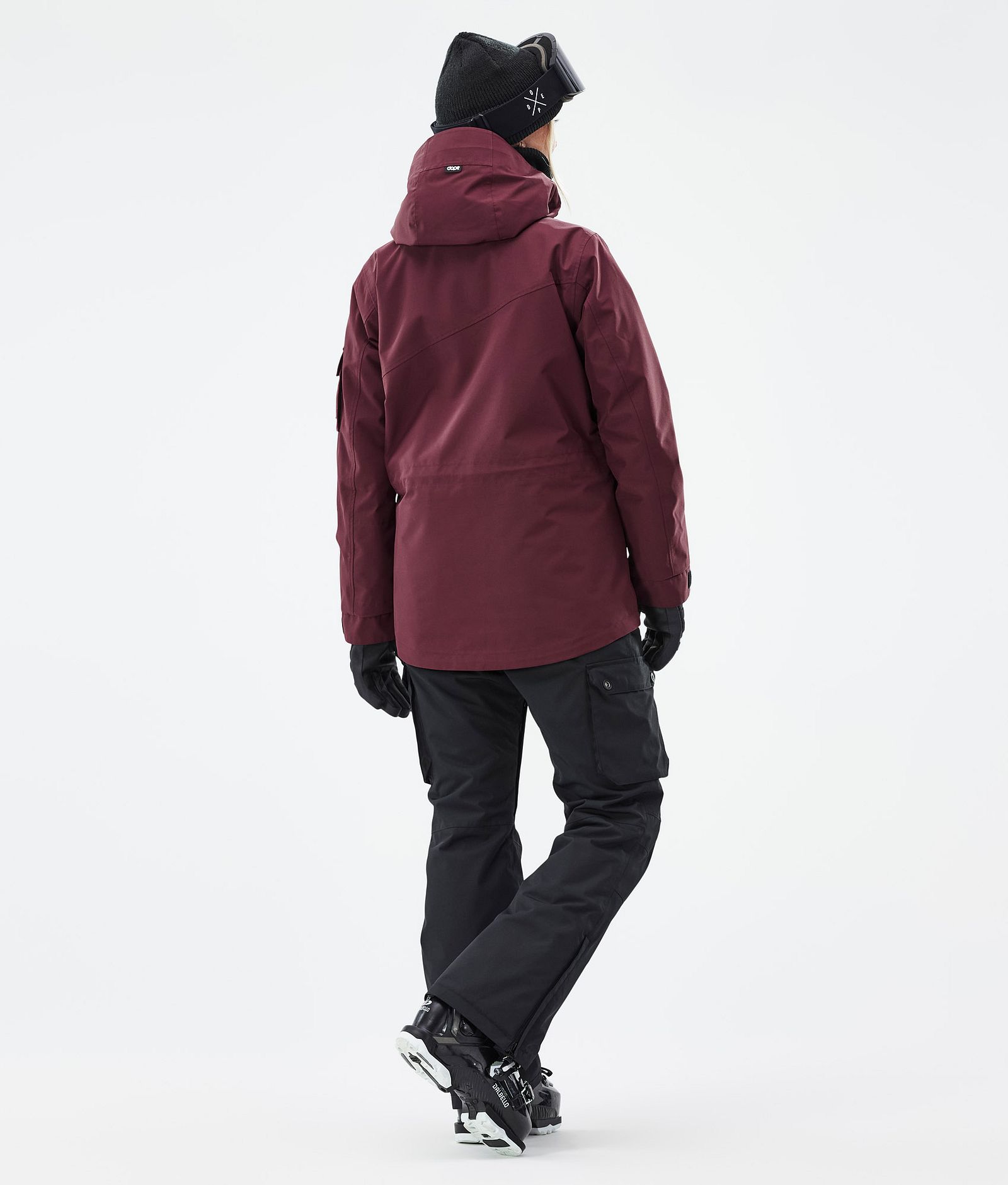 Adept W Ski Jacket Women Don Burgundy, Image 4 of 8